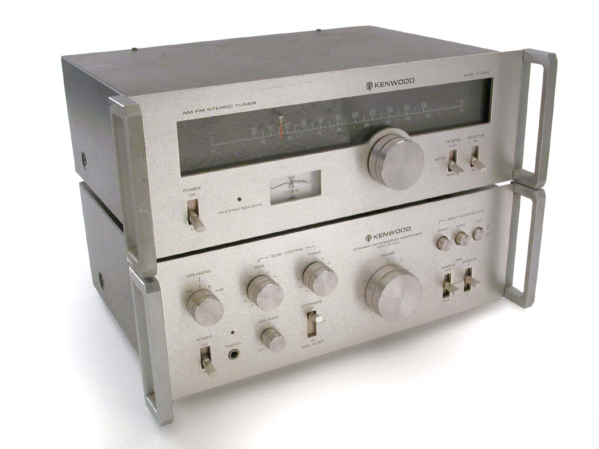 Vintage Kenwood Ka 3500 40WPC Amplifier KT 5300 Am FM Tuner—as Is